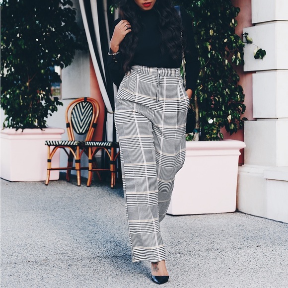Topshop Checkered Houndstooth Trouser - Picture 7 of 7